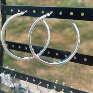 Silver Chaps earrings